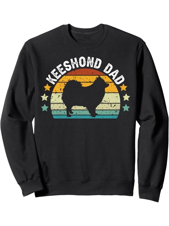 Keeshond Dad Retro Owner Lover Sweatshirt