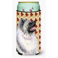 thumbnail image 1 of Keeshond Fall Leaves Portrait Tall Boy Hugger, 1 of 1