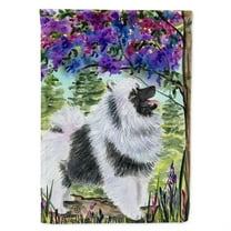 Keeshond Garden Flag