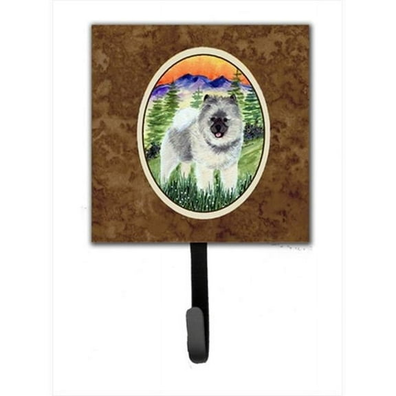 Keeshond Leash Holder Or Key Hook