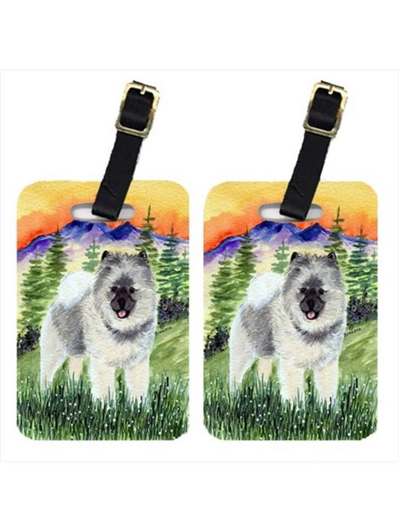 Keeshond Luggage Tags- Pack - 2
