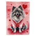 thumbnail image 1 of Keeshond My Valentine House Flag, 1 of 7