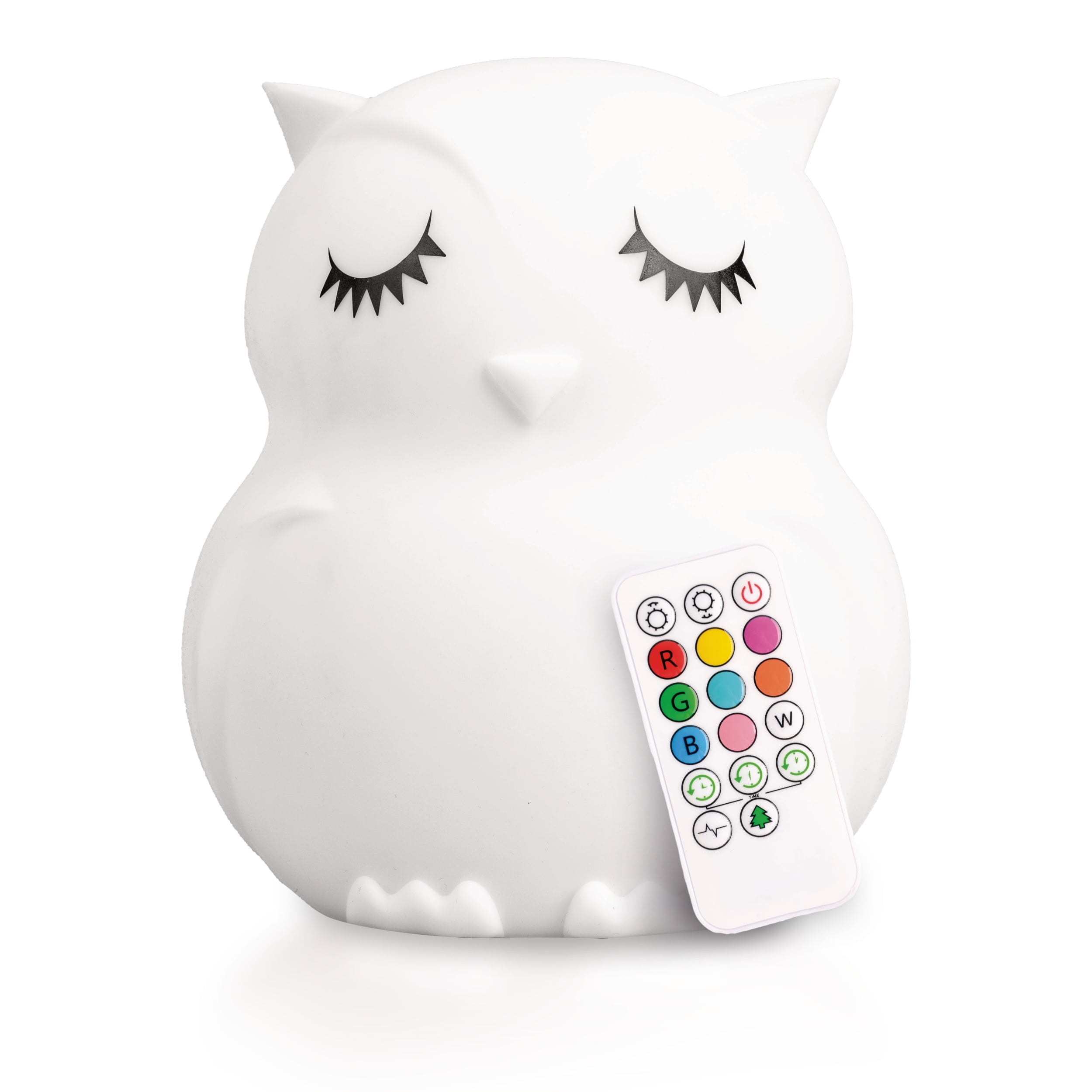 Owl-Shaped LED Kids' Night Light with Remote Control