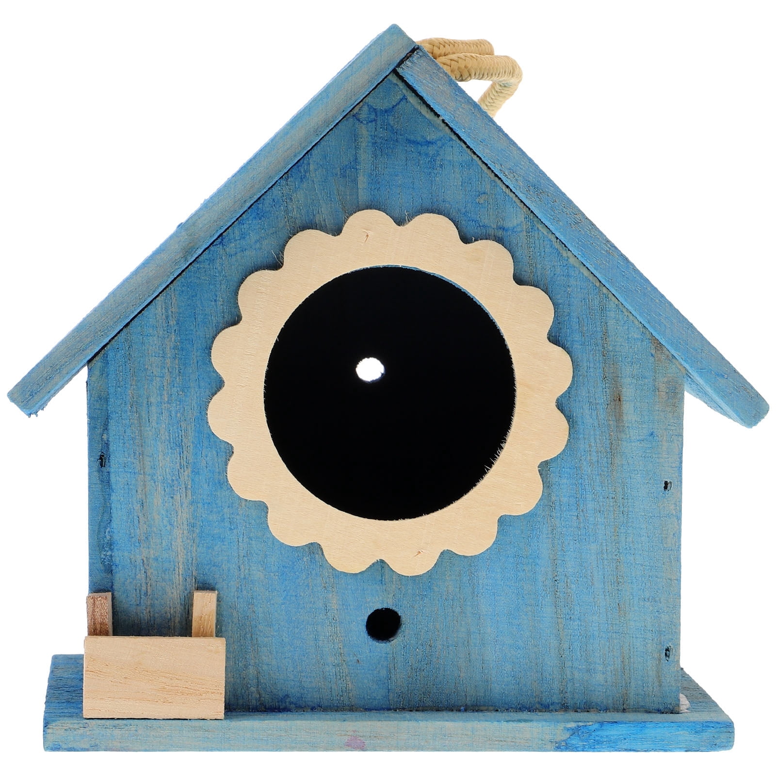 Image showcasing KeesonKimi Outdoor Cedar Bird House for Hanging Garden Decor with Water ...
