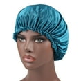KeesonKimi Soft Satin Sleep Cap Hair Hat Head Cover Reversible