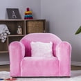 thumbnail image 1 of Keet Cozy Children's Chair Minky Pink, 1 of 7