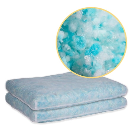 Keet Exclusive Memory Foam Blend, 16 lb (2 cushions, 8 lb/each), Refill for Bean Bags and Pillows