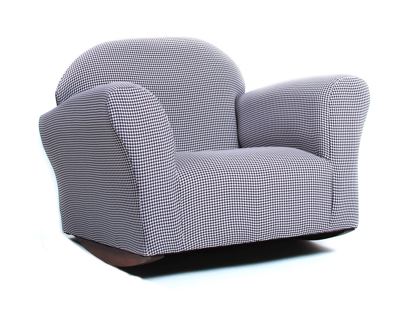 Keet Fabric Wooden Legs Rocking Chair, Multiple Colors