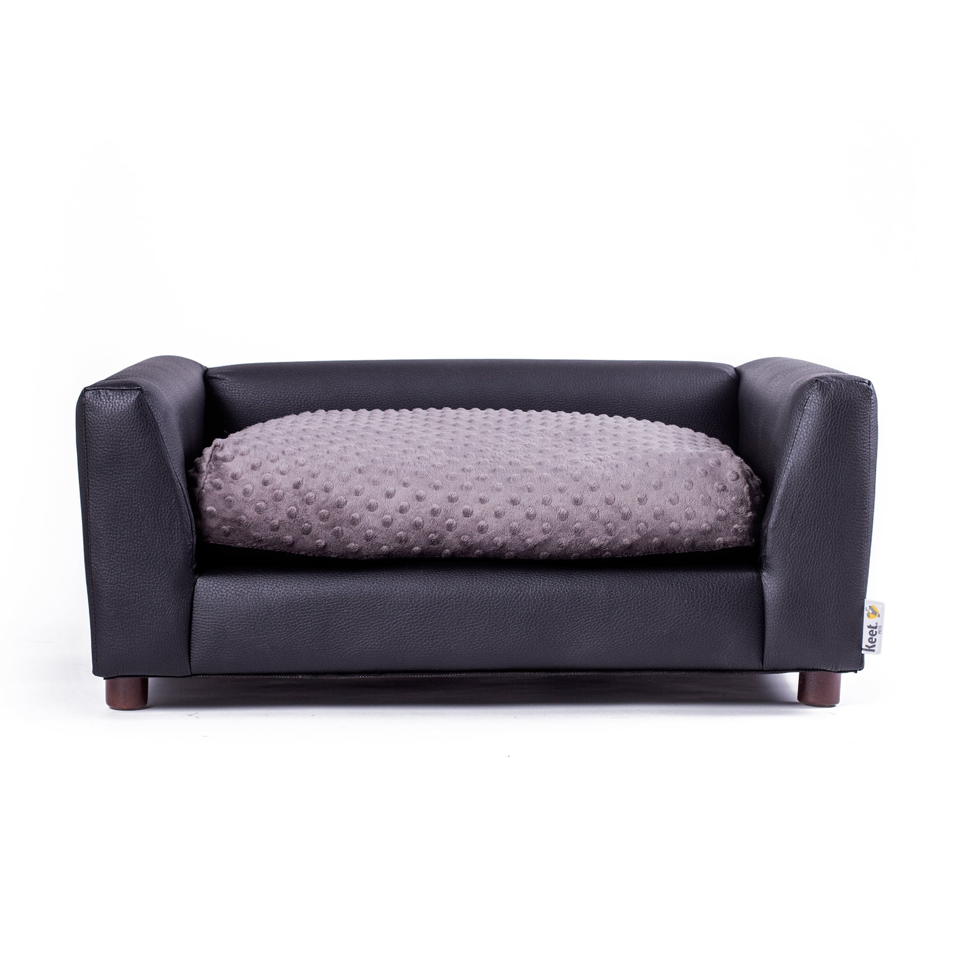 Keet Fluffy Deluxe Pet Bed Charcoal Medium
