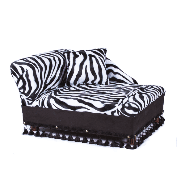 Keet Mini Chaise Zebra Pet Bed