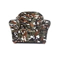 thumbnail image 1 of Keet Roundy Children's Wood Multiple Patterns Easy to Clean Roundy Faux Fur Chair, Camo, 1 of 1