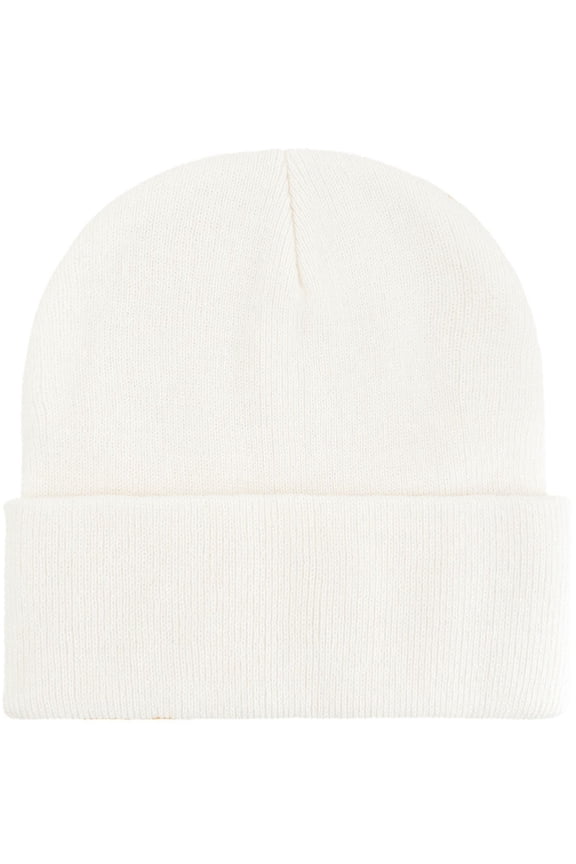 Beanie Hat Men Women Beanies Knit Cuffed Winter Hats Ski Cap - Beige