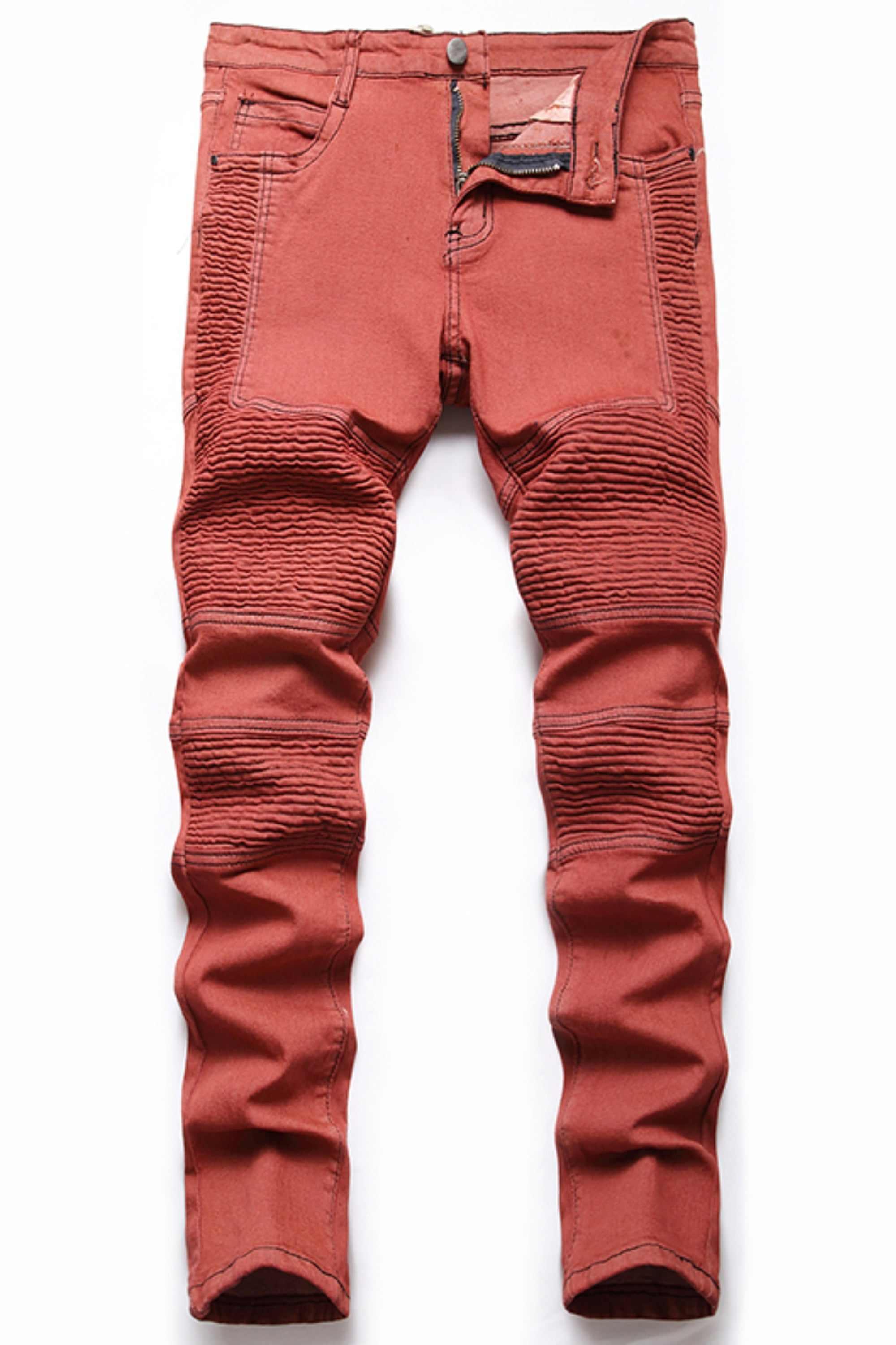 Keevoom Boys Fashion Slim Jeans Wrinkled Stretch Fit Denim Pants ...