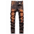 thumbnail image 1 of Keevoom Boys Skinny Fit Ripped Distressed Stretch Slim Washed Jeans, 1 of 5