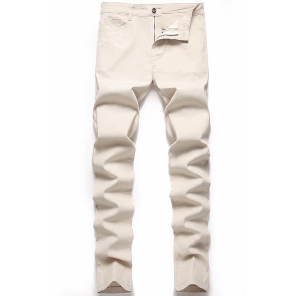 Keevoom Casual Chino Pants for Men Stretch Slim Flat Front Dress Pants