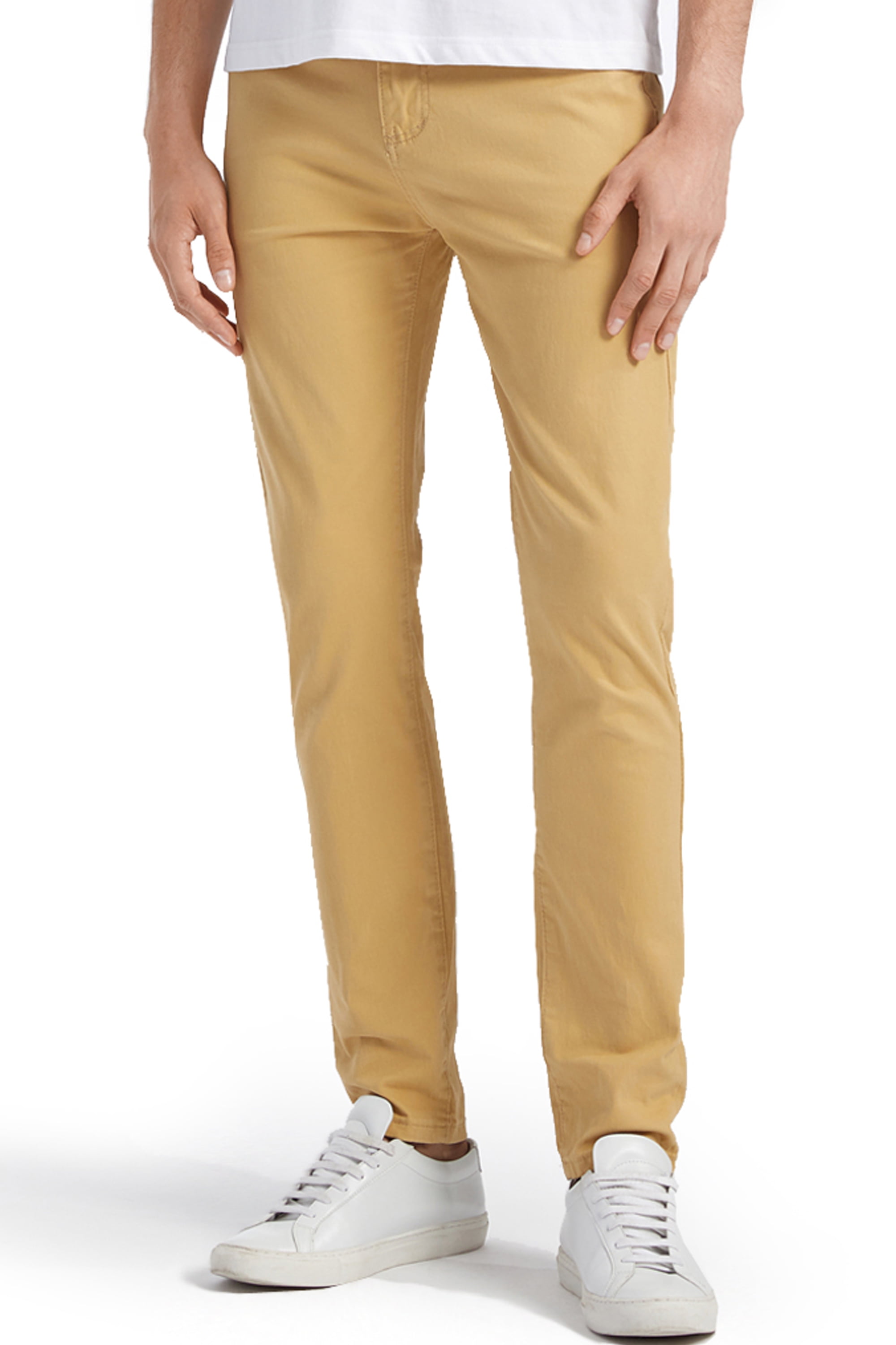 Xingfenly Men' Trousers Spring Summer Thin Green Solid Color