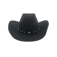 thumbnail image 1 of Keevoom Cowboy Straw Hats for Women Men Roll Brim Western Cowgirl Straw Hat Sunshade Hat, 1 of 1