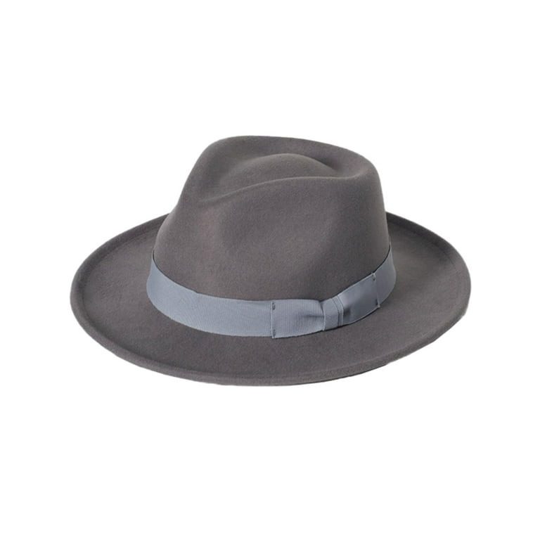 Wide Brim Fedora the CROWN Brown Wide Brim Hat Men Women Fur Felt Hat for  Women Men Fedora Hat 