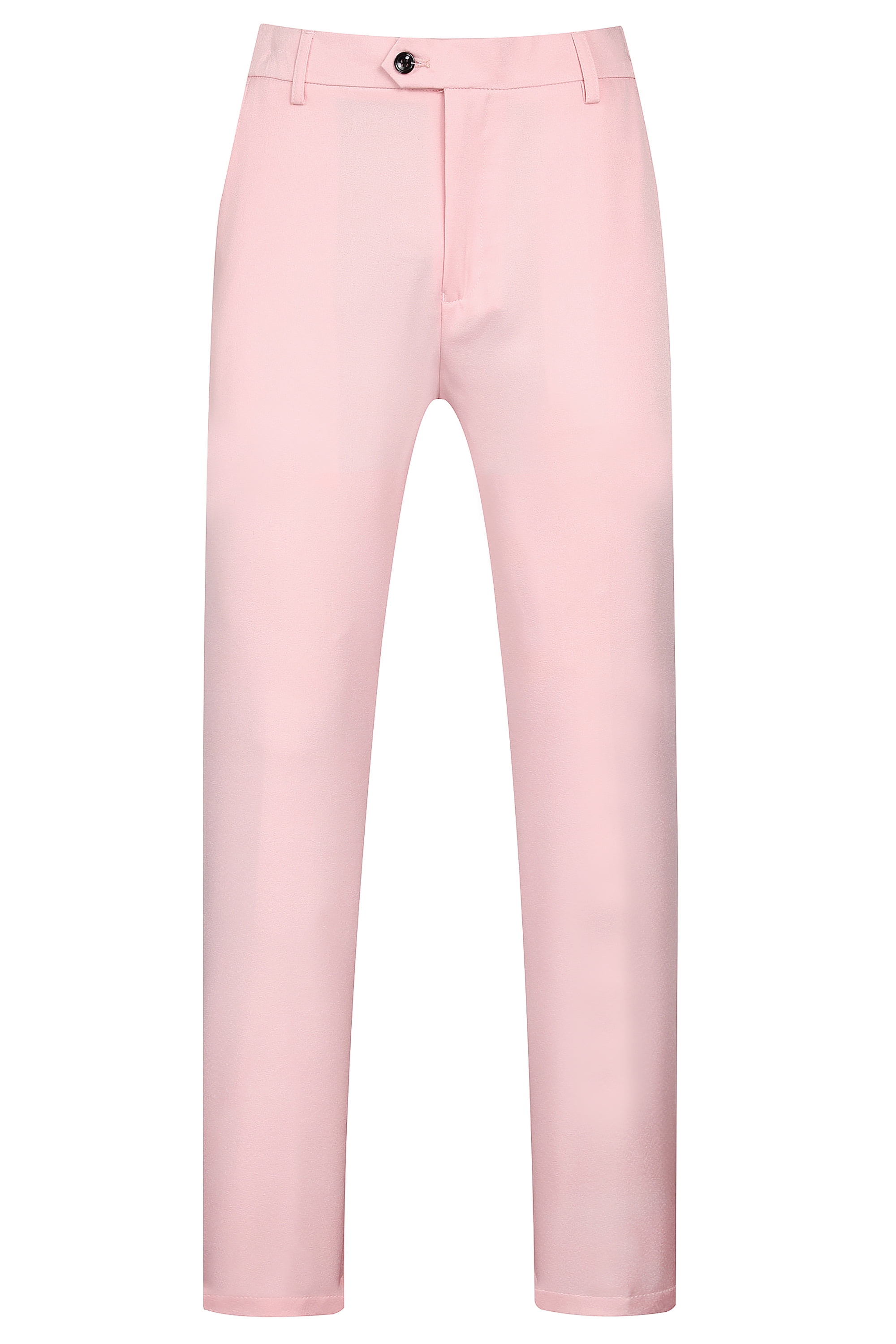 men pink dress pants Keevoom Mens Dress Pants Slim Stretch Casual Dress Pant Pink