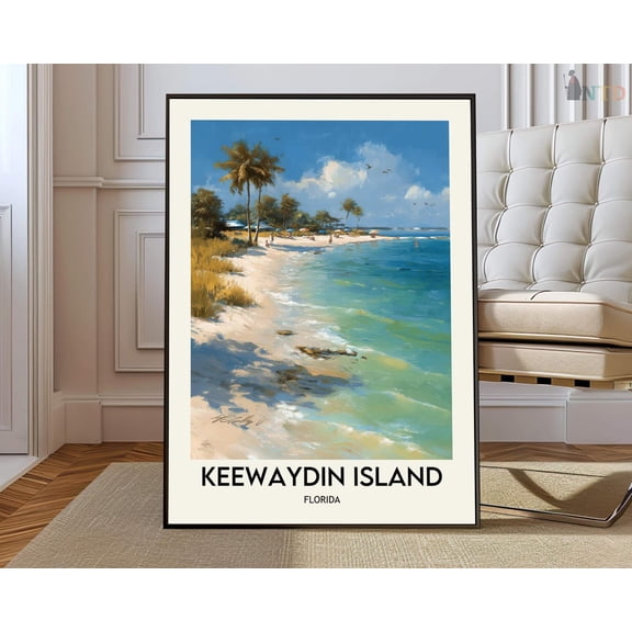 Keewaydin Island Naples Florida Poster, Unframed Paper Poster 8x10in