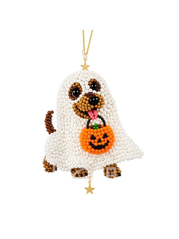 3D Beaded Animal Kit with Pony Beads & Keychain Making Kit, Halloween Craft Bead Kit for Bracelet Making, Kandi Friendship Jewelry Art Set for Kids Ages 8-12