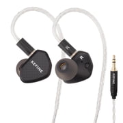 Kefine Klean in Ear Monitor Headphones,10mm DLC Wired Gaming Earbuds,0.75mm 2Pin Cable inears for Audiophile Black,no mic