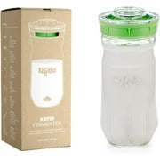 Kefirko Complete Kefir Starter Kit - Water & Milk Fermentation Kit - Easily Make Kefir at Home (47 fl oz) (Green)