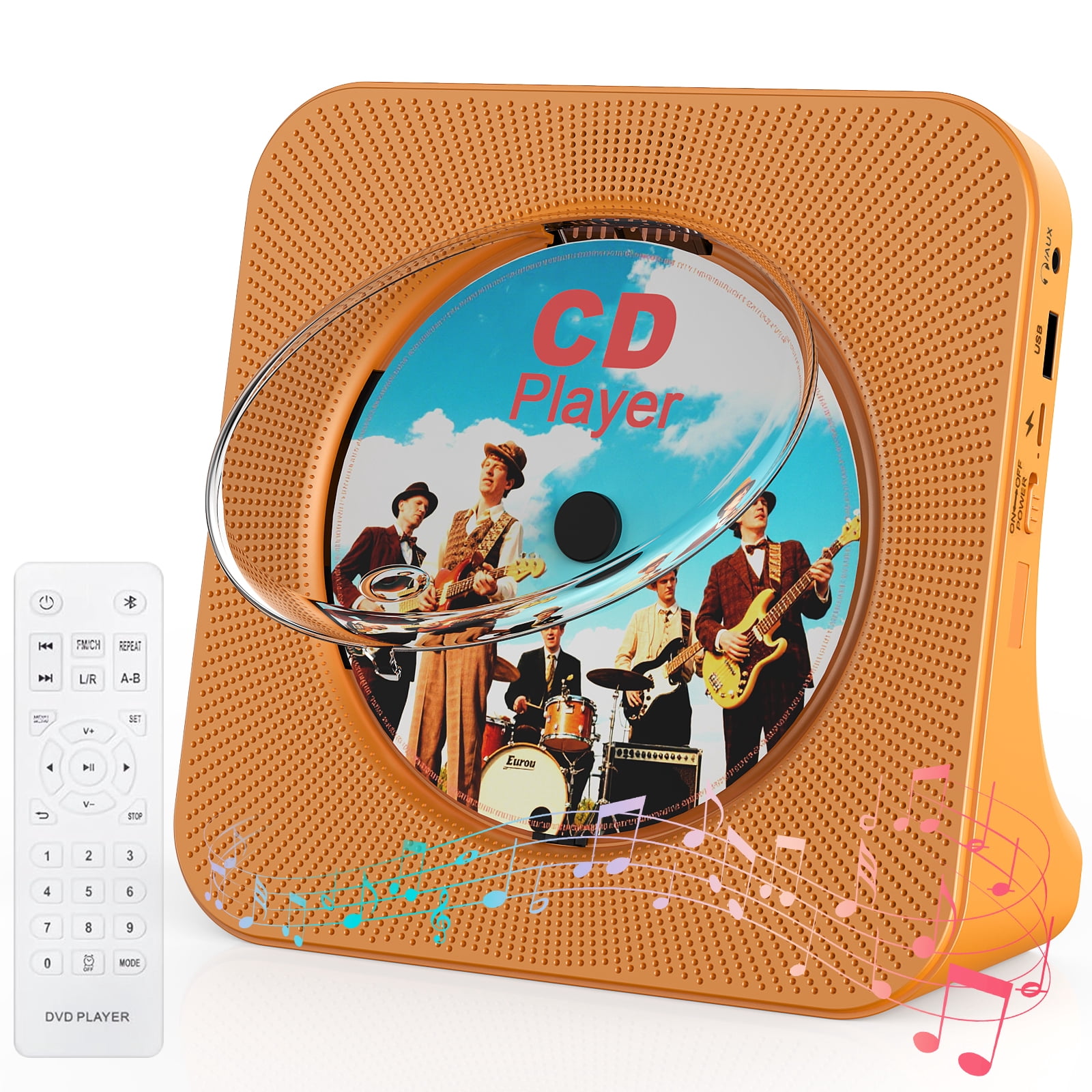 Kegaudio Desktop CD Player for Home Bluetooth Portable CD Player with ...