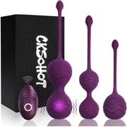 Kegel Balls for Women with Remote Control, Doctor Recommended Kegal Balls Pelvic Floor Strengthening Device Women and Kegel Exercises Products, Kegel Exercise Weights for Beginners & Advanced(Purple)