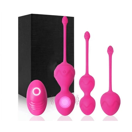 Kegel Balls for Women with Remote Control- Kegel Exerciser Weights for Beginners & Advanced(Pink)