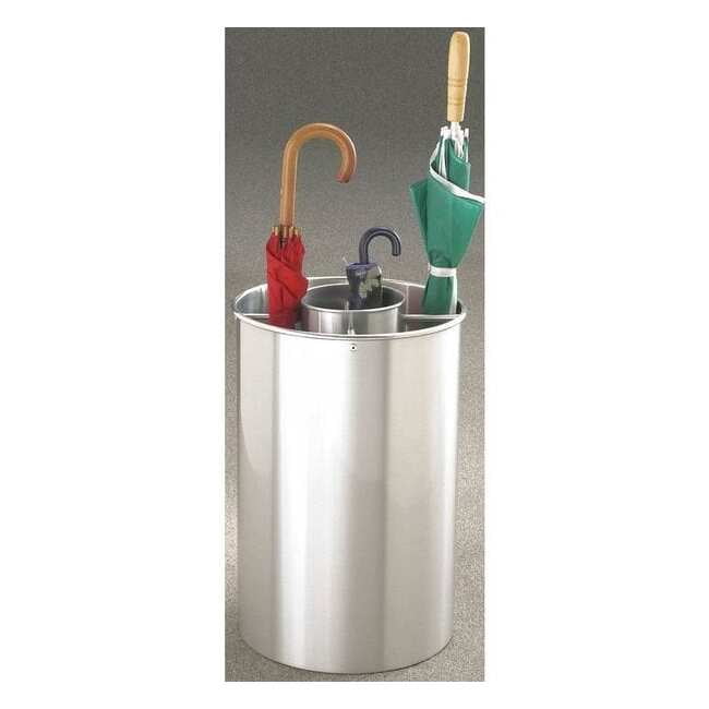 Kegworks Glaro Combination Standard & Tote Size Umbrella Cylinder - Satin Aluminum