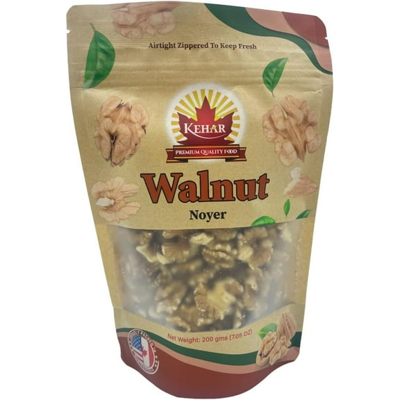 Kehar Walnuts - 200g | Fresh & Crunchy | Rich in Omega-3, Healthy Snack