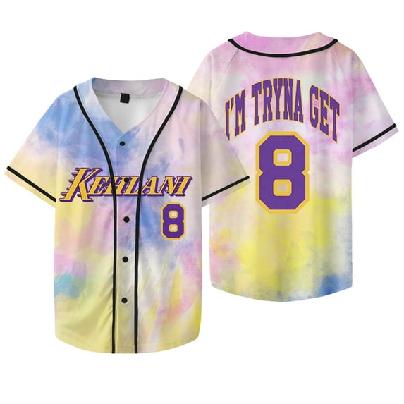 Kehlani 8 Jersey Crash World Tour Merch Baseball Jacket Women Men Fashion Short Sleeve T-Shirts