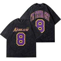 Kehlani 8 Logo Vintage Wash T-shirt Crash World Tour Merch pure cotton T-shirt unisex fashion short sleeved