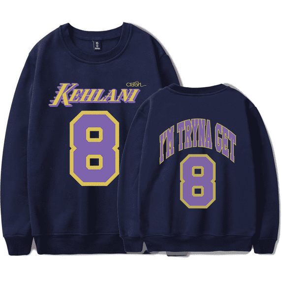Kehlani 8 Merch Crewneck Sweatshirts Winter Unisex Fashion Casual Long Sleeve Streetwear