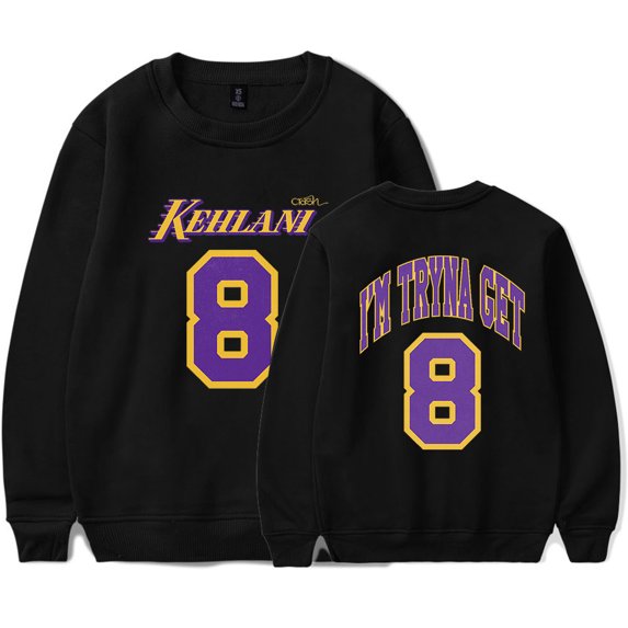 Kehlani Crash 8 Logo Merch Crewneck Sweatshirts Cosplay Women Men Fashion Casual Long Sleeve Top