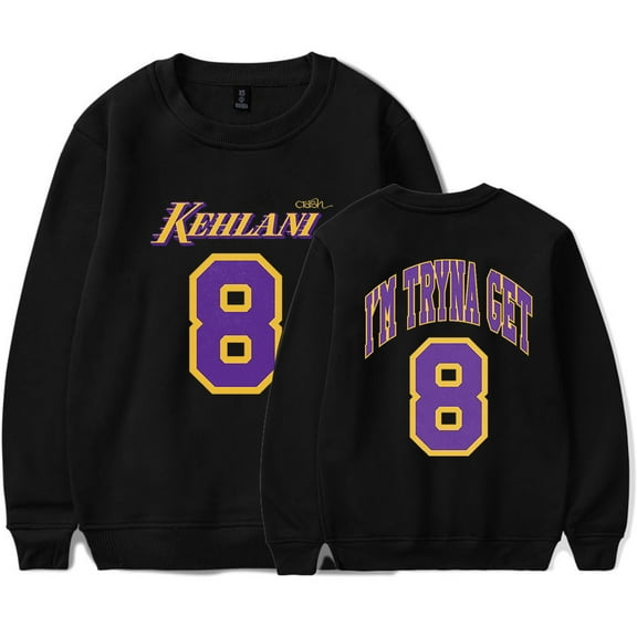 Kehlani Crash 8 Logo Merch Crewneck Sweatshirts Cosplay Women Men Fashion Casual Long Sleeve Top