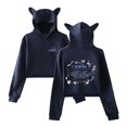thumbnail image 1 of Kehlani Crash Cat Ear Sweatshirts Casual Fashion Short Hoodies Unique Women Clothing, 1 of 2