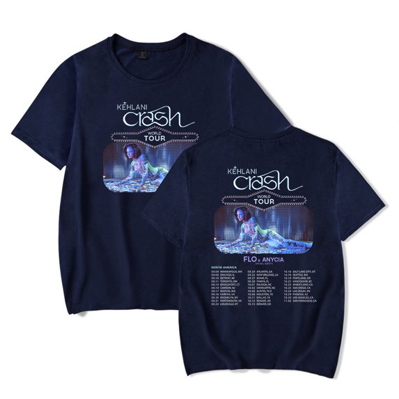Kehlani Crash World Tour T-Shirt Merch Summer For Women/Men Unisex O-neck Short Sleeve Tshirt Hiphop Streetwear