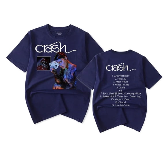 Kehlani Merch Crash 2024 Album T-shirt Women Men Casual Fashion Short Sleeve Tee