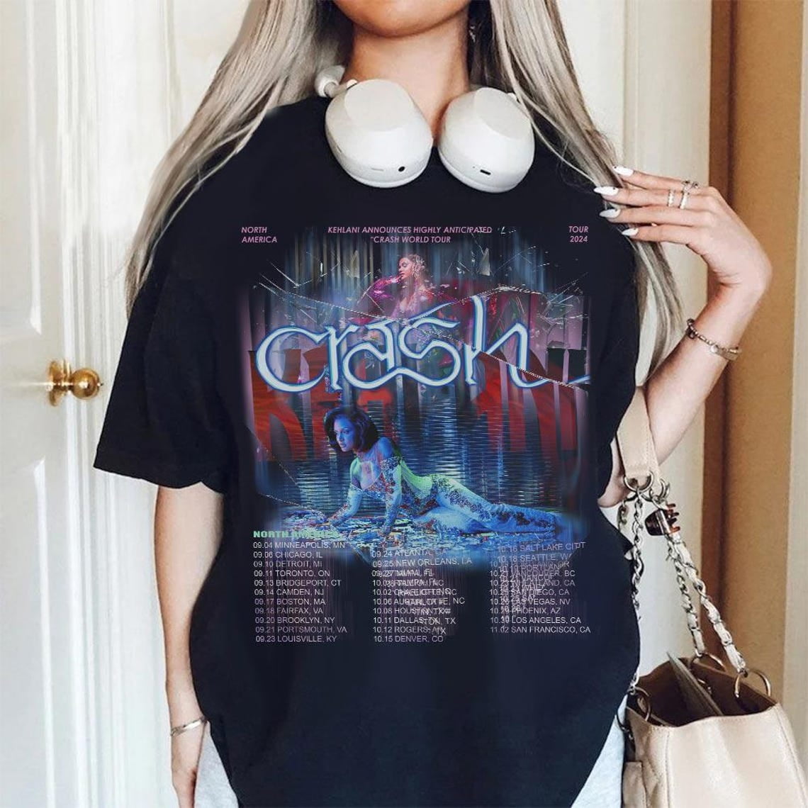 Kehlani Retro Shirt, Vintage Crash World Tour Gift Unisex Shirt, Music ...