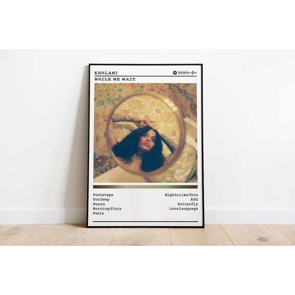 Kehlani 'While We Wait' Album Print: Music Wall Decor #267, Unframed Poster Size 12x18