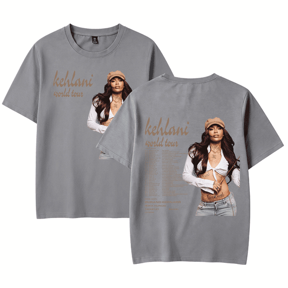 Kehlanis Shirt 2026 World Tour Merch Tshirt Fashion Fans Tee For Women Men