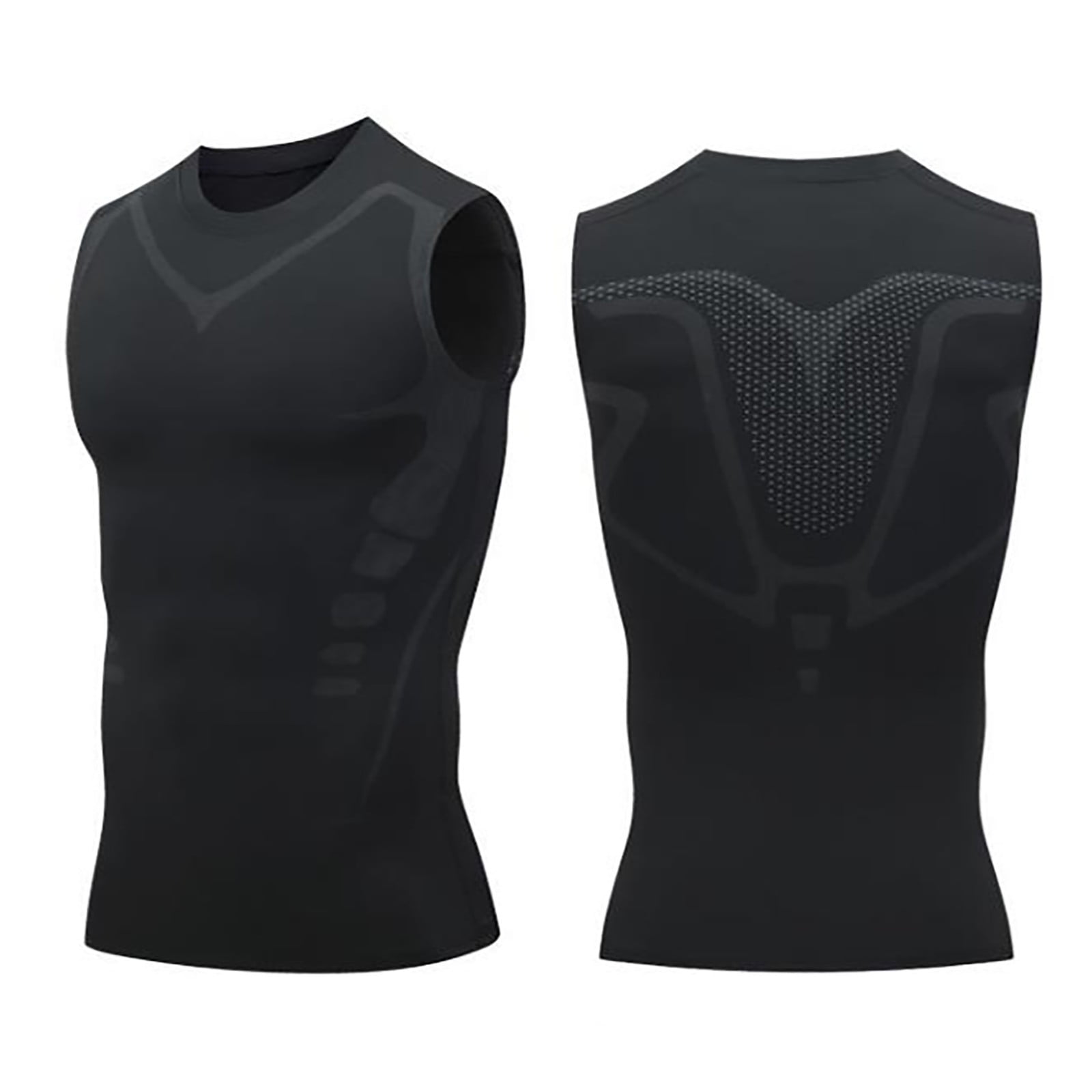 Kehuo 2023 New Ionic Shaping Vest Compression Tank Top Men Compression Vest  Slimming Shirts for Men 