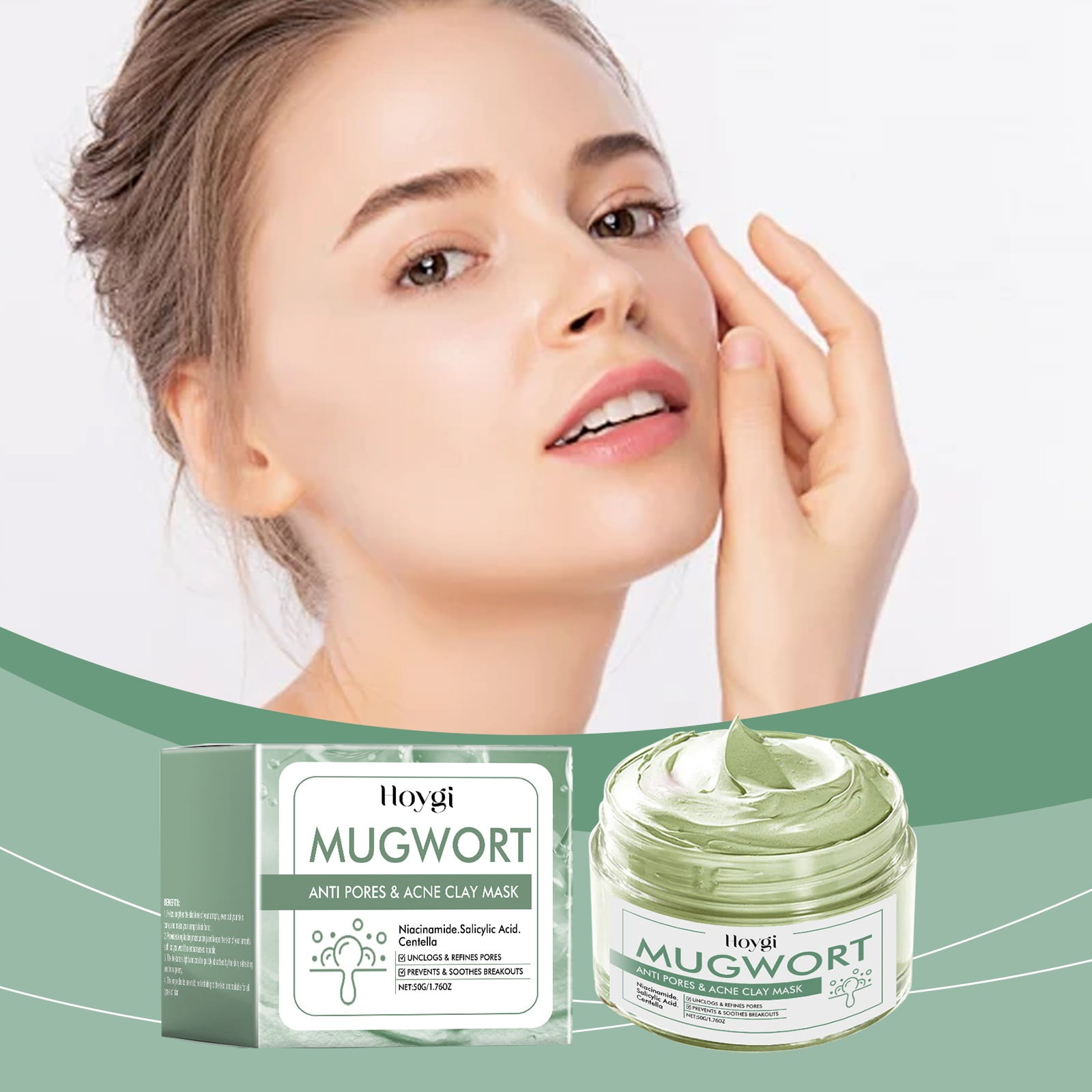 Kehuo 2024 New Blackheads Green Tea Cleansing Mask Blackheads