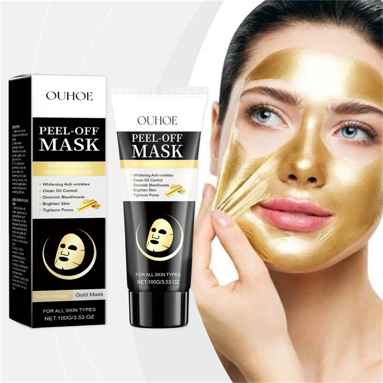Kehuo 2024 New Gold PeelOff Mask Peel Off Face Mask Golden Exfoliating