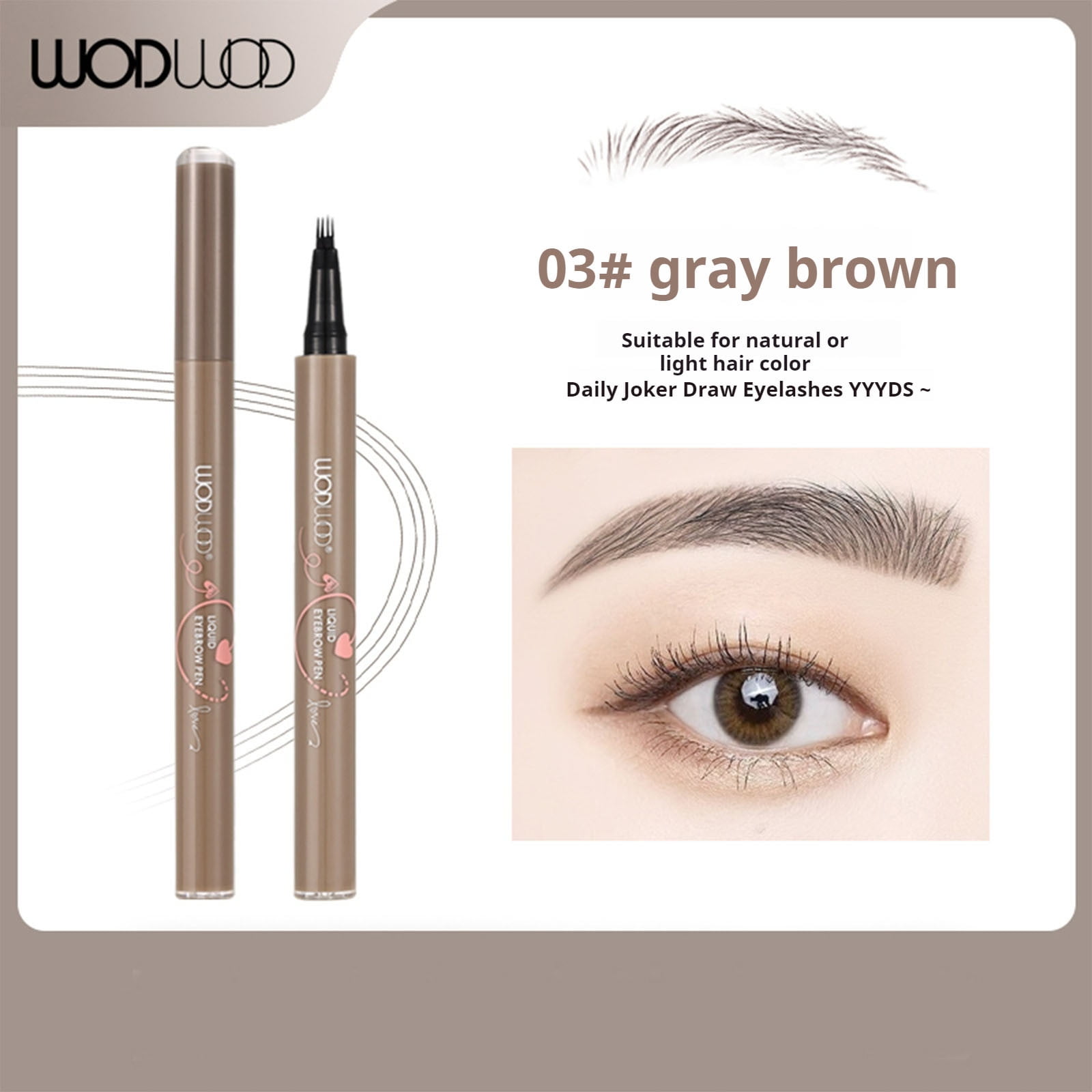 Kehuo 2024 New Microblade Eyebrow Pencil Quad Microblade Eyebrow Pencil
