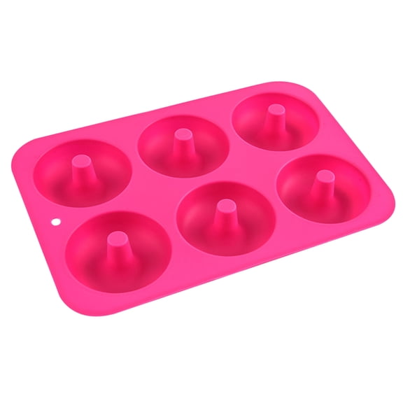 Kehuo 6-Cavity Silicone Donut Baking Pan Non-Stick Dishwasher Decoration to Ols, Clearance Sales