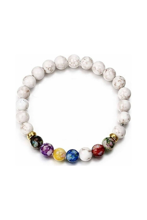 7 Chakras Crystals and Healing Stones Bracelets ,Crystal Bracelet Yoga Beaded Bracelets, Beauty & Personal Care