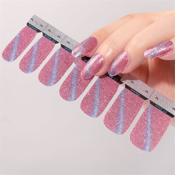 Kehuo Color Nail Polish Strips Wraps DIY Decals Beauty Nail Stickers Full Cover, Nail Supplies for Home Salon